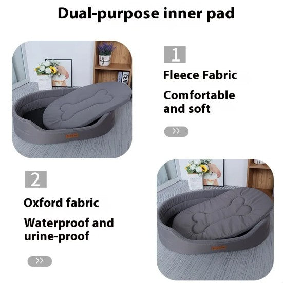 Cama anti agua con base acolchada