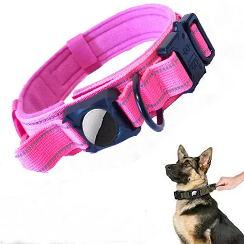 Collar para perro con porta air tag y sujetador
