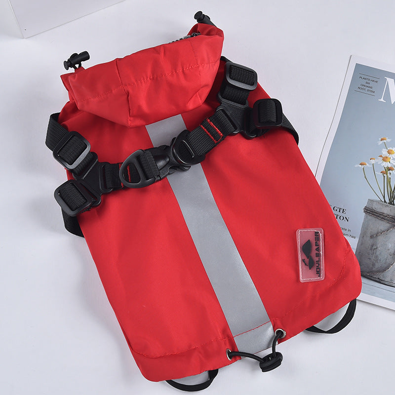 Rompevientos Impermeable para Perros Pequeños - Pecho y Espalda