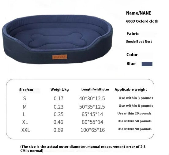 Cama anti agua con base acolchada
