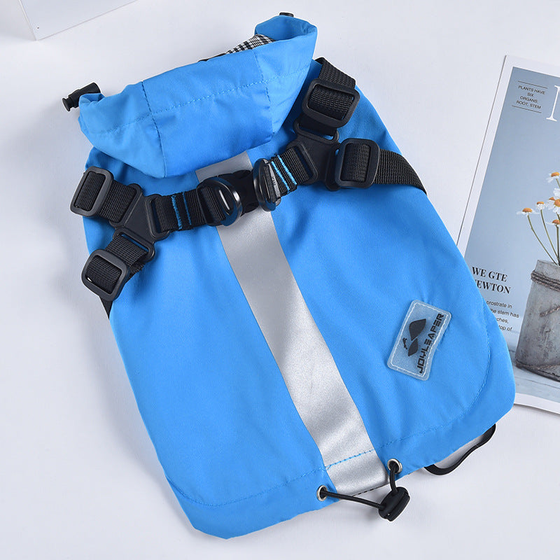 Rompevientos Impermeable para Perros Pequeños - Pecho y Espalda