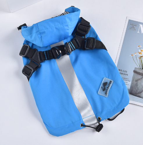 Rompevientos Impermeable para Perros Pequeños - Pecho y Espalda
