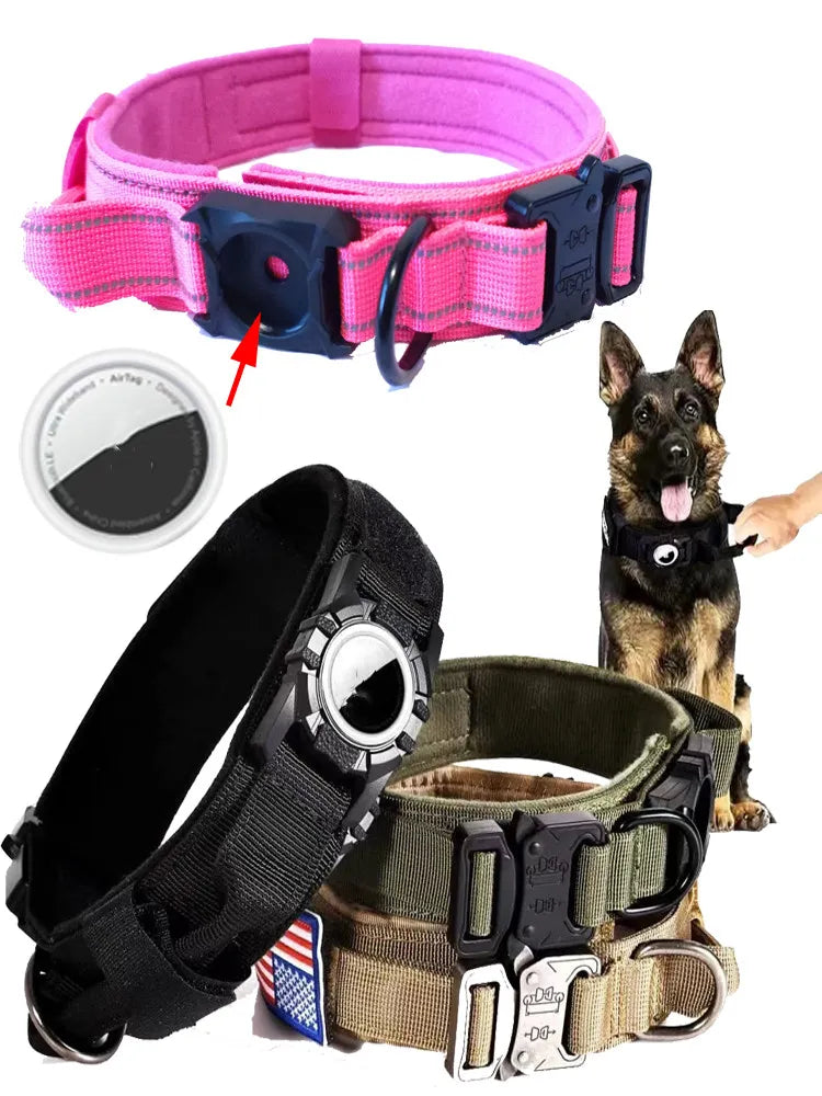 Collar para perro con porta air tag y sujetador